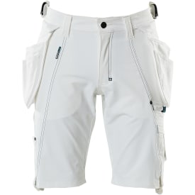 Mascot Advanced hantverksshorts med stretch, vit, st C66