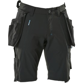 Mascot Advanced arbetsshort med stretch, svart, stl C68