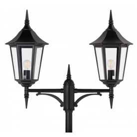 Norlys Modena 382 stolpelampe, LED max 2x9W, E27, IP54, hvit