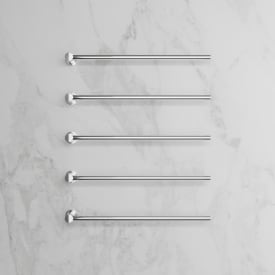 Scandtap Cozied M5 håndklædetørrer, el, 5 stænger, poleret stål