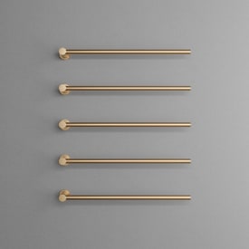 Scandtap Cozied M5 håndklædetørrer, el, 5 stænger, børstet messing