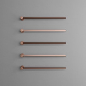 Scandtap Cozied M5 håndklædetørrer, el, 5 stænger, børstet kobber