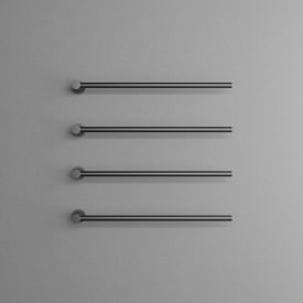 Scandtap Cozied M4 håndklædetørrer, el, 4 stænger, semi-mat sort