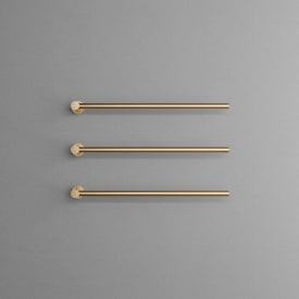 Scandtap Cozied M3 håndklædetørrer, el, 3 stænger, børstet messing