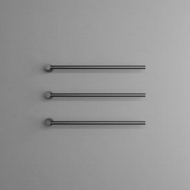 Scandtap Cozied M3 håndklædetørrer, el, 3 stænger, semi-mat sort