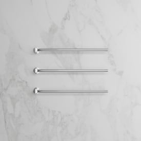 Scandtap Cozied M3 håndklædetørrer, el, 3 stænger, poleret stål