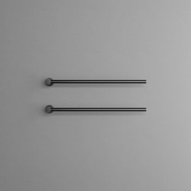 Scandtap Cozied M2 håndklædetørrer, el, 2 stænger, sort