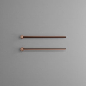 Scandtap Cozied M2 håndklædetørrer, el, 2 stænger, børstet kobber