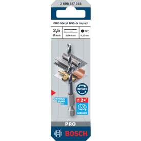 Bosch HSS-G Impact metalbor, 2,5 mm