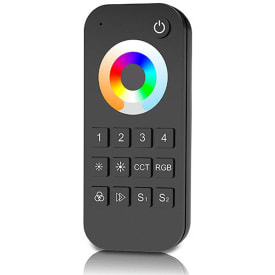 Fjernbetjening for dæmpning RGB+CCT 4 zoner & 2 scener