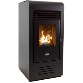 Langå Gaida træpilleovn 930x435x490 mm, 8 kW, sort