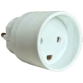 E-Line Adapter Schuko/Side-/Pind-jord til DK m/j