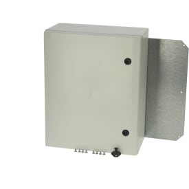 Arca Väggskåp PC 500X400X210 med grått lock 2 lås gångjärn