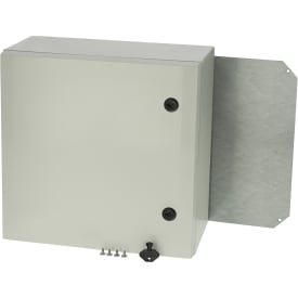 Arca Vægskab PC 400x400x210 m/gråt låg 2 låse hængsel med plade