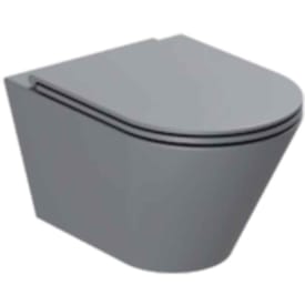 Lavabo Forma væghængt toilet, uden skyllekant, mat antracit