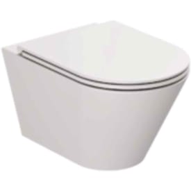 Lavabo Forma væghængt toilet, uden skyllekant, mat grå