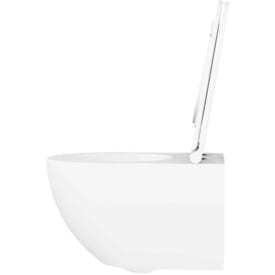 Lavabo Comoda vegghengt toalett, uten skyllekant, matt hvit