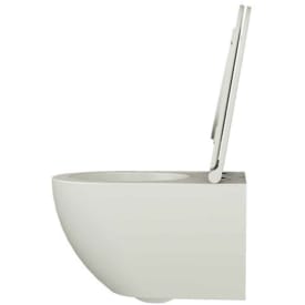 Lavabo Comoda væghængt toilet, uden skyllekant, mat beige