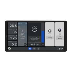 Shelly X2i vægdisplay, Bluetooth & Wi-Fi, sort