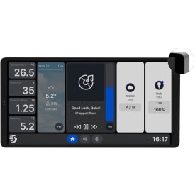 Shelly X2i vægdisplay, Bluetooth & Wi-Fi, sølv