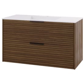 Linn Bad Silje servantskap, 2 skuffer, 100x45,7x57 cm, mørk eik