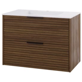 Linn Bad Silje servantskap, 2 skuffer, 80x45,7x57 cm, mørk eik