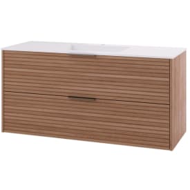 Linn Bad Silje servantskap, 2 skuffer, 120x45,7x57 cm, eik