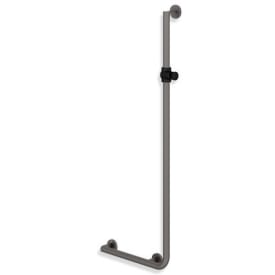 Hewi 900 L støttegreb/brusestang, 45x125 cm, venstre, mat grå/sort