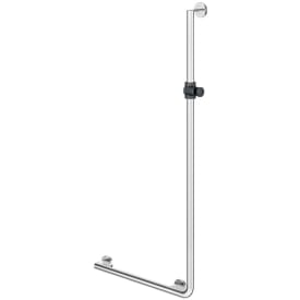 Hewi 900 L støttegreb/brusestang, 45x125 cm, venstre, krom/grå
