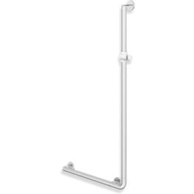 Hewi 900 L støttegreb/brusestang, 45x125 cm, venstre, satin/hvid