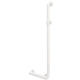 Hewi 900 L støttegreb/brusestang, 45x125 cm, venstre, mat hvid