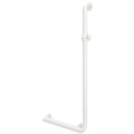 Hewi 900 L støttegreb/brusestang, 60x125 cm, venstre, mat hvid