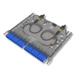 MPO/M-12 LC duplex kassett SM low loss method A, Lan-optic DLC12