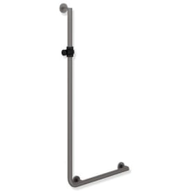 Hewi 900 L støttegreb/brusestang, 60x125 cm, højre, mat grå/sort