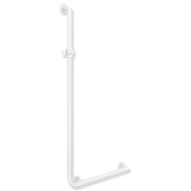 Hewi 900 L støttegreb/brusestang, 60x125 cm, højre, mat hvid