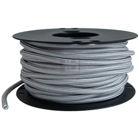 25 meter Stofledning 2x0,75 sølv, S25