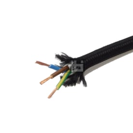 100 meter Stofledning 3G0,75 sort, S100