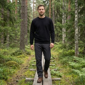 Westborn light sweatshirt, Black, 3XL