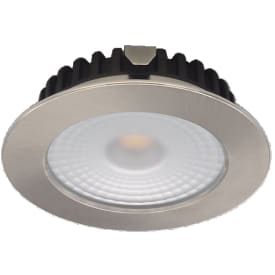 Downlight for skapmontering 4W 12V 3000K RA>90, dimbar, Ø70, børstet