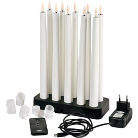 Duni genopladelige LED kronelys, 10 stk.