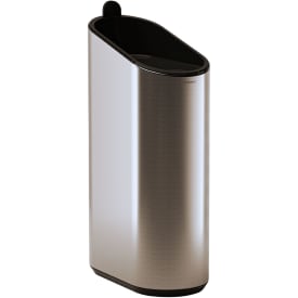 2 stk Cosmic Flat søppelbøtte, 2,5 liter, rustfrit stĂ¥l