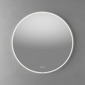 Linn Bad Finden rundt speil med led lys, Ø100 cm