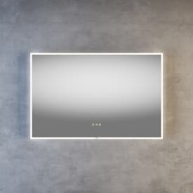 Linn Bad Framfjord speil med led lys, 100x65x3 cm
