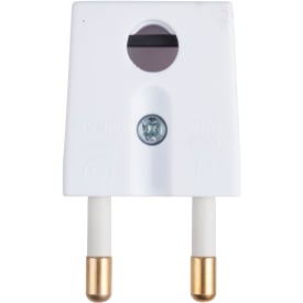 10 stk E-Line flad stikprop, hvid