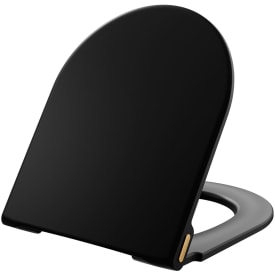 Pressalit Style D2 toiletsæde, soft close, aftagelig, mat sort