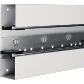 6 meter Installationskanalbund BRS65210 i stål 68x210mm RAL 9016