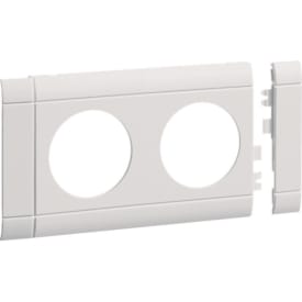 5 stk Ecoline afdæk H=80mm, uden opmærkning dobbelt stikkontakt 9016