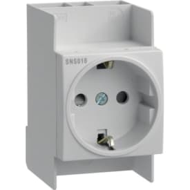 Stikkontaktdåse schuko for din-skinne Qconn. SNS016