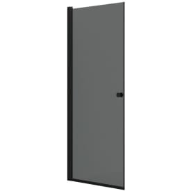 Dansani Match dusjdør, modell A, 87 cm, tonet glass, sort profil