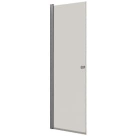 Dansani Match brusedør, model A, 77 cm, klart glas, krom profil